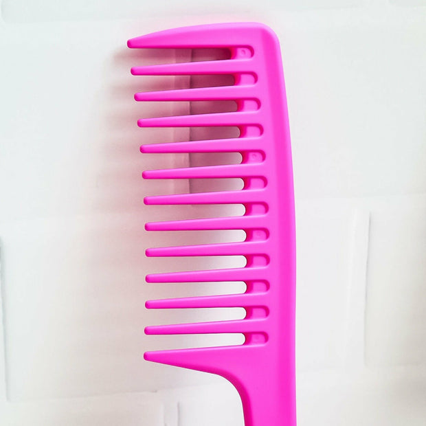 Neo Curly Wide Tooth Detangle & Style Comb Pink