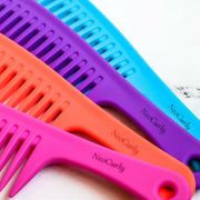 Neo Curly Wide Tooth Detangle Combs Different Colors